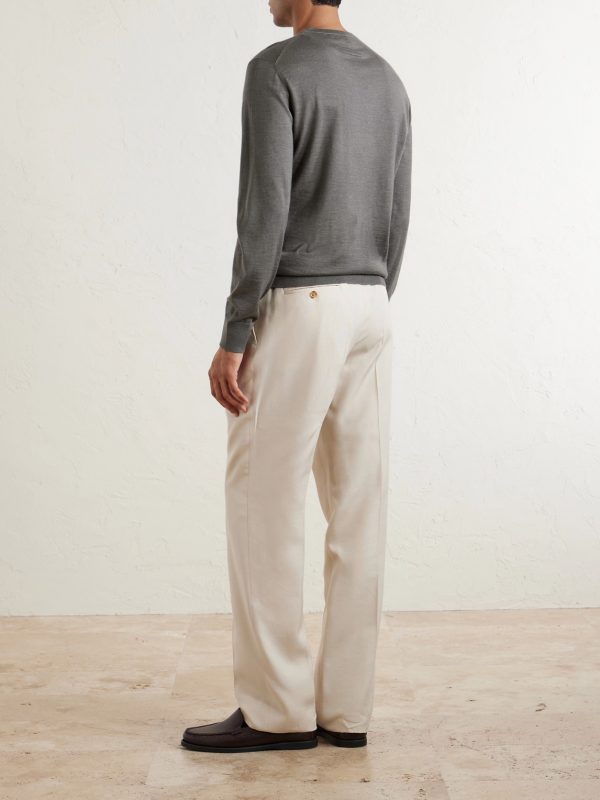 Cashmere and Silk-Blend Sweater - BK Cashmere and Silk-Blend Sweater - BK