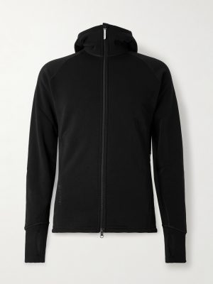 Slim-Fit Jersey Hooded Ski Jacket