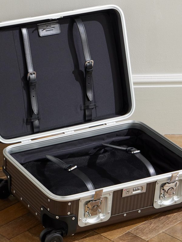 Bank Spinner 55cm Rubber-Trimmed Aluminum Suitcase - E1 Bank Spinner 55cm Rubber-Trimmed Aluminum Suitcase - E1
