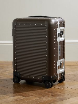 Bank Spinner 55cm Rubber-Trimmed Aluminum Suitcase