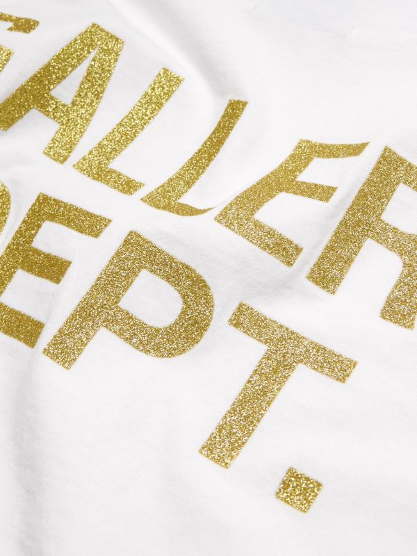 Dusty Glittered Logo-Print Cotton-Jersey T-Shirt - CU