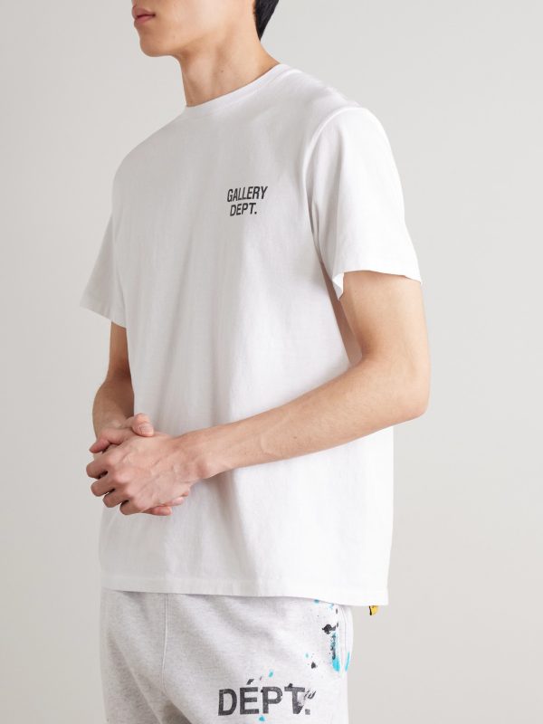 Dusty Glittered Logo-Print Cotton-Jersey T-Shirt - FR