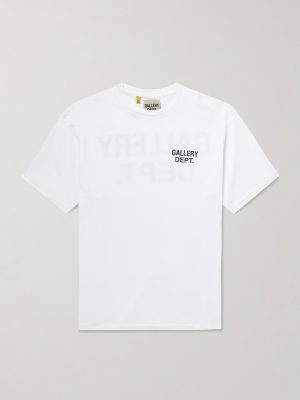 Dusty Glittered Logo-Print Cotton-Jersey T-Shirt