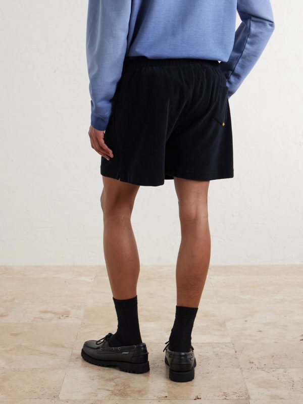 Zuma Straight-Leg Logo-Print Organic Cotton-Jersey Shorts - BK