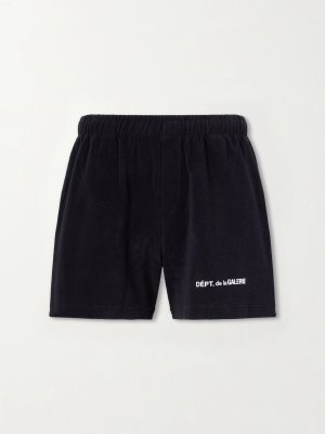 Zuma Straight-Leg Logo-Print Organic Cotton-Jersey Shorts Zuma Straight-Leg Logo-Print Organic Cotton-Jersey Shorts