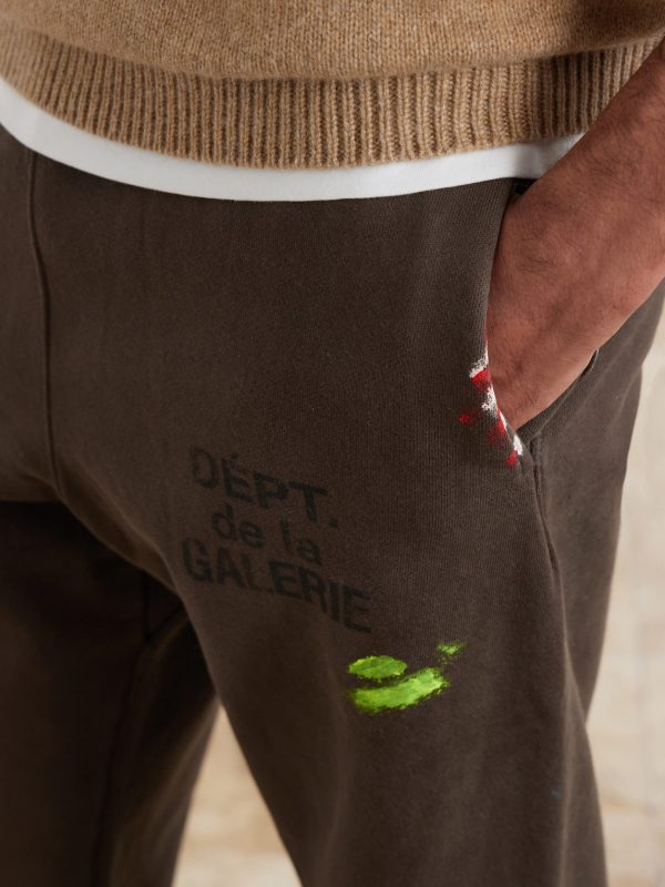 Logo-Print Paint-Splattered Cotton-Jersey Sweatpants - CU Logo-Print Paint-Splattered Cotton-Jersey Sweatpants - CU