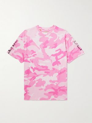 Camouflage and Logo-Print Cotton-Jersey T-Shirt
