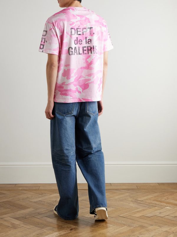 Camouflage and Logo-Print Cotton-Jersey T-Shirt - OU Camouflage and Logo-Print Cotton-Jersey T-Shirt - OU