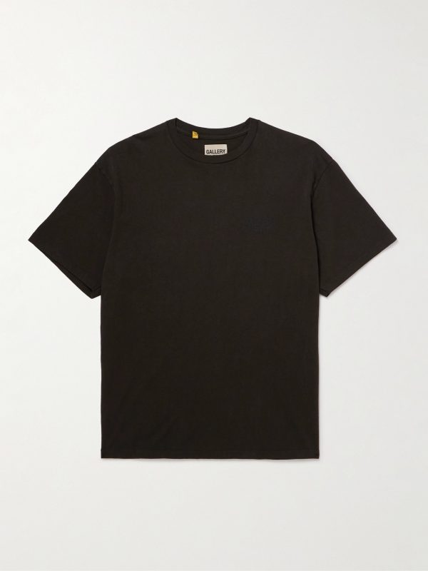 Dusty Glittered Logo-Print Cotton-Jersey T-Shirt Dusty Glittered Logo-Print Cotton-Jersey T-Shirt