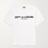 French Lux Flocked Cotton-Jersey T-Shirt French Lux Flocked Cotton-Jersey T-Shirt