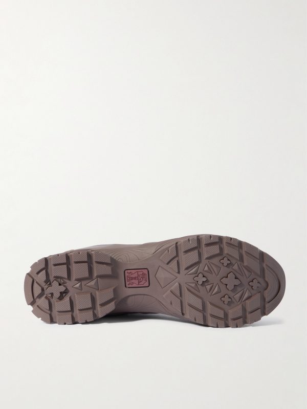 Rubber and Suede-Trimmed Ripstop Lace-Up Boots - E1 Rubber and Suede-Trimmed Ripstop Lace-Up Boots - E1