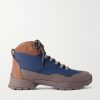 Rubber and Suede-Trimmed Ripstop Lace-Up Boots Rubber and Suede-Trimmed Ripstop Lace-Up Boots