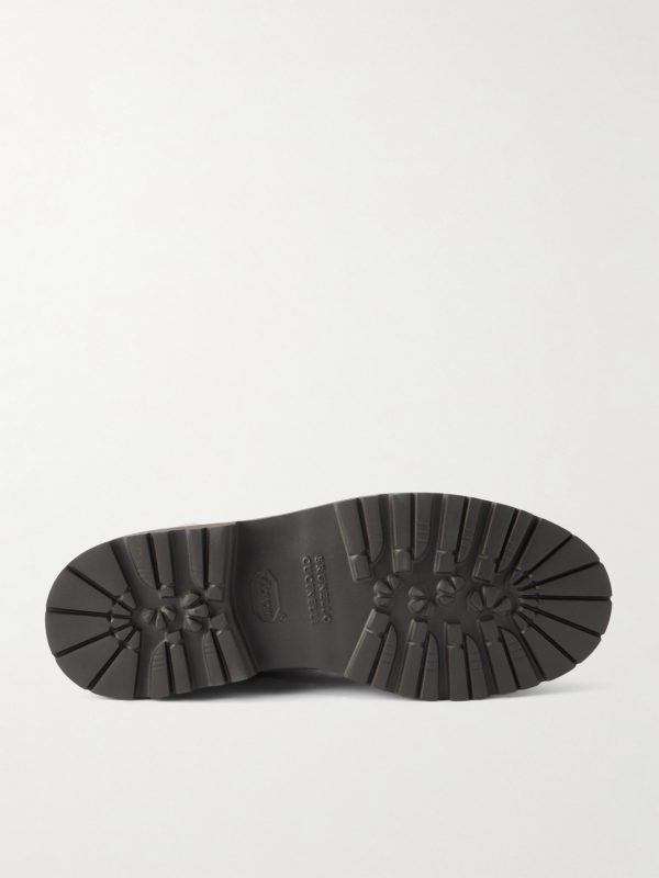 Polacco Velvet-Trimmed Suede Hiking Boots - E1 Polacco Velvet-Trimmed Suede Hiking Boots - E1