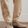 Polacco Velvet-Trimmed Suede Hiking Boots - OU Polacco Velvet-Trimmed Suede Hiking Boots - OU