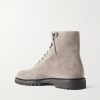 Pedula Waxed-Suede Lace-Up Boots - BK Pedula Waxed-Suede Lace-Up Boots - BK