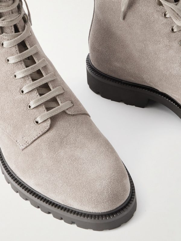 Pedula Waxed-Suede Lace-Up Boots - CU Pedula Waxed-Suede Lace-Up Boots - CU