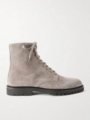 Pedula Waxed-Suede Lace-Up Boots Pedula Waxed-Suede Lace-Up Boots