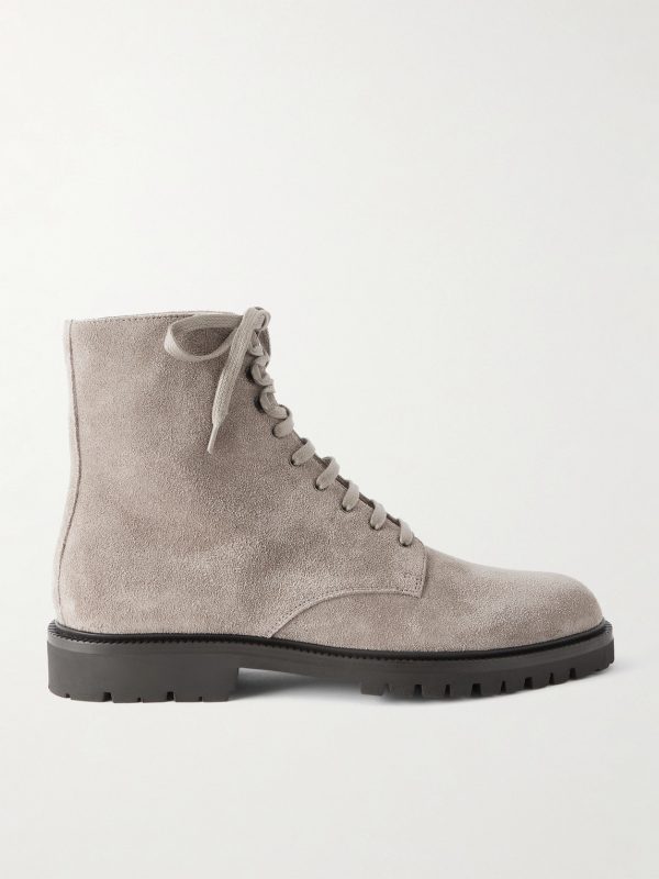 Pedula Waxed-Suede Lace-Up Boots Pedula Waxed-Suede Lace-Up Boots