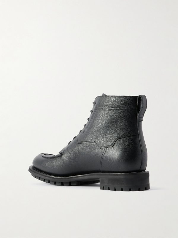 New Oslo Full-Grain Leather Lace-Up Boots - BK New Oslo Full-Grain Leather Lace-Up Boots - BK