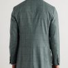 Virgil Checked Wool, Cotton and Cashmere-Blend Blazer - BK Virgil Checked Wool, Cotton and Cashmere-Blend Blazer - BK