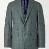 Virgil Checked Wool, Cotton and Cashmere-Blend Blazer Virgil Checked Wool, Cotton and Cashmere-Blend Blazer