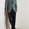 Virgil Checked Wool, Cotton and Cashmere-Blend Blazer - OU Virgil Checked Wool, Cotton and Cashmere-Blend Blazer - OU