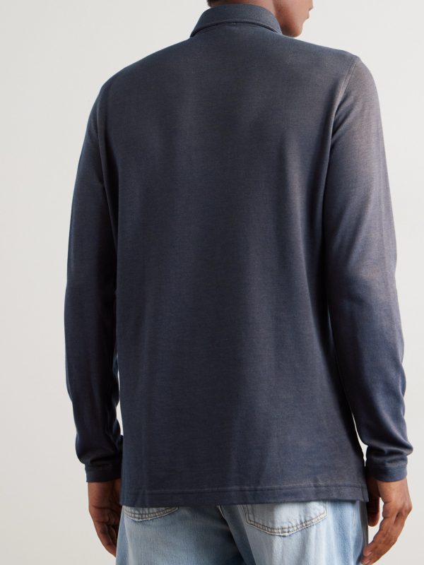 Pima Cotton-Piqué Polo Shirt - BK Pima Cotton-Piqué Polo Shirt - BK