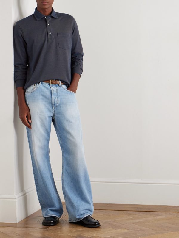 Pima Cotton-Piqué Polo Shirt - OU Pima Cotton-Piqué Polo Shirt - OU