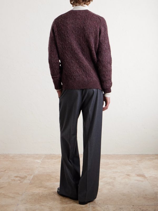 Cable-Knit Wool Sweater - BK Cable-Knit Wool Sweater - BK