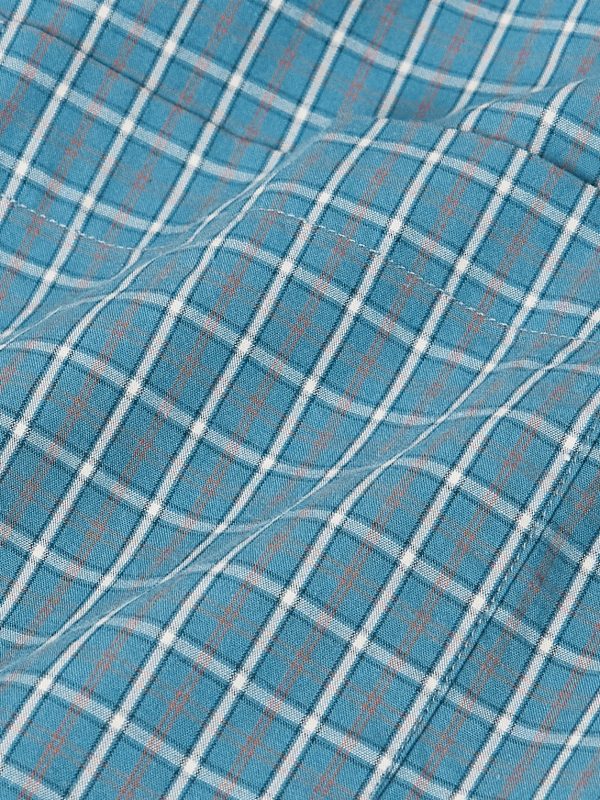 Button-Down Collar Checked Cotton-Poplin Shirt - CU Button-Down Collar Checked Cotton-Poplin Shirt - CU