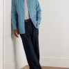 Button-Down Collar Checked Cotton-Poplin Shirt - OU Button-Down Collar Checked Cotton-Poplin Shirt - OU
