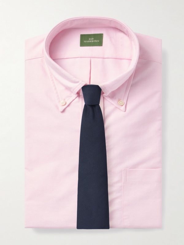 Button-Down Collar Cotton Oxford Shirt - E1