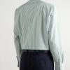 Striped Cotton-Poplin Shirt - BK Striped Cotton-Poplin Shirt - BK