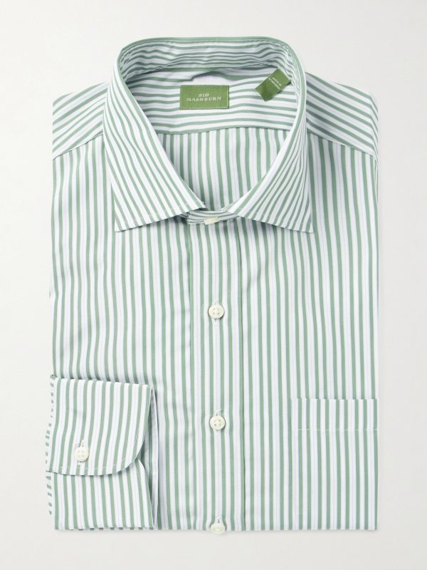 Striped Cotton-Poplin Shirt Striped Cotton-Poplin Shirt