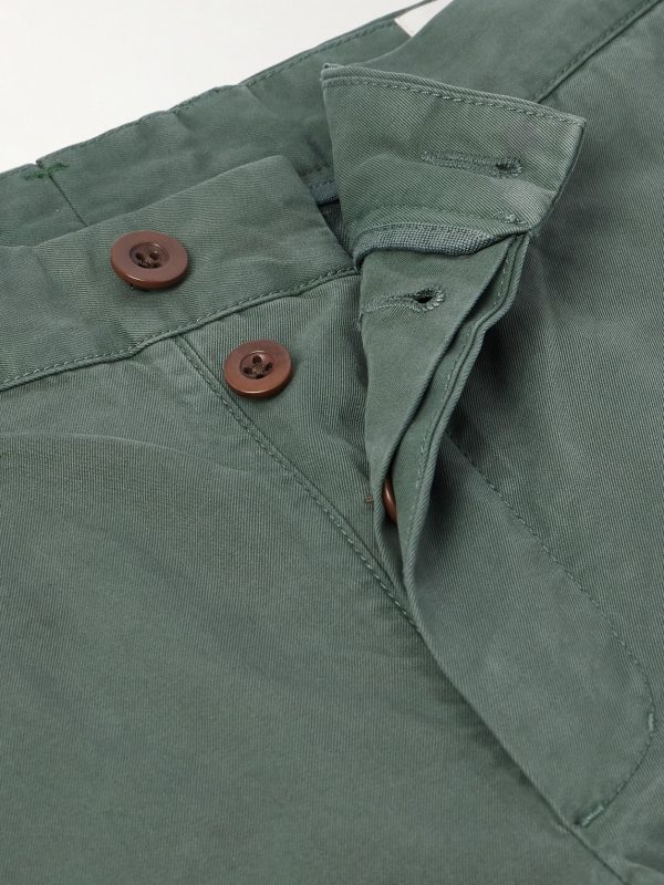 Field Straight-Leg Garment-Dyed Cotton-Twill Trousers - E1