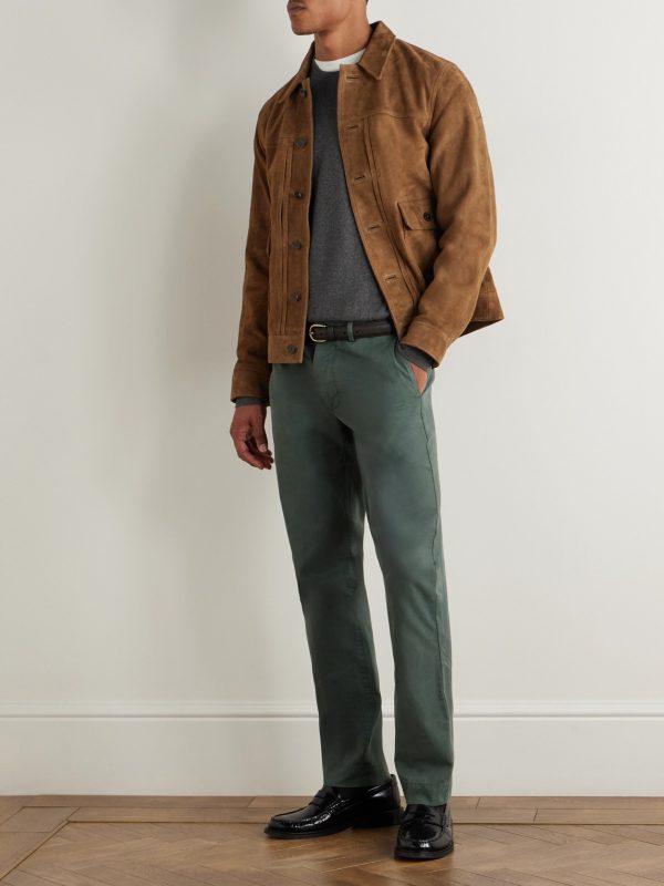 Field Straight-Leg Garment-Dyed Cotton-Twill Trousers - OU