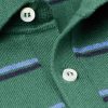 Slim-Fit Striped Cotton and Cashmere-Blend Polo Shirt - CU Slim-Fit Striped Cotton and Cashmere-Blend Polo Shirt - CU