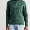 Slim-Fit Striped Cotton and Cashmere-Blend Polo Shirt - FR Slim-Fit Striped Cotton and Cashmere-Blend Polo Shirt - FR