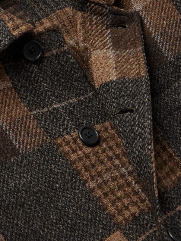 Checked Wool-Flannel Overshirt - CU Checked Wool-Flannel Overshirt - CU