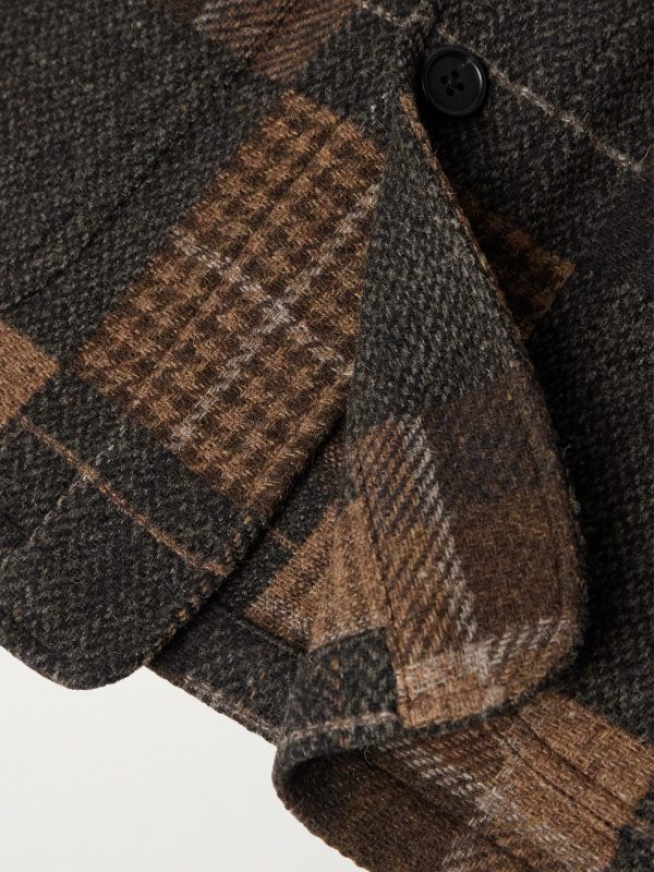 Checked Wool-Flannel Overshirt - E1 Checked Wool-Flannel Overshirt - E1