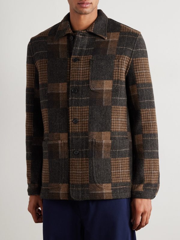 Checked Wool-Flannel Overshirt - FR Checked Wool-Flannel Overshirt - FR