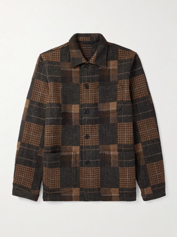 Checked Wool-Flannel Overshirt Checked Wool-Flannel Overshirt