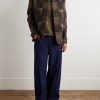 Checked Wool-Flannel Overshirt - OU Checked Wool-Flannel Overshirt - OU