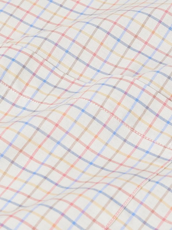 Checked Cotton-Tattersall Shirt - CU