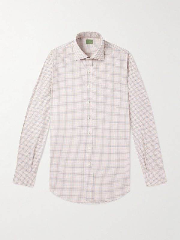 Checked Cotton-Tattersall Shirt