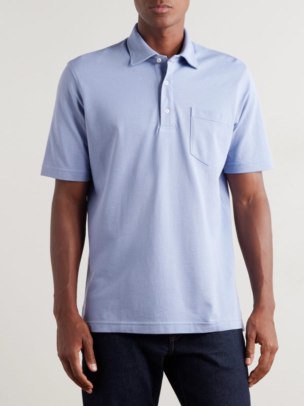 Peri Logo-Embroidered Pima Cotton-Piqué Polo Shirt - FR Peri Logo-Embroidered Pima Cotton-Piqué Polo Shirt - FR