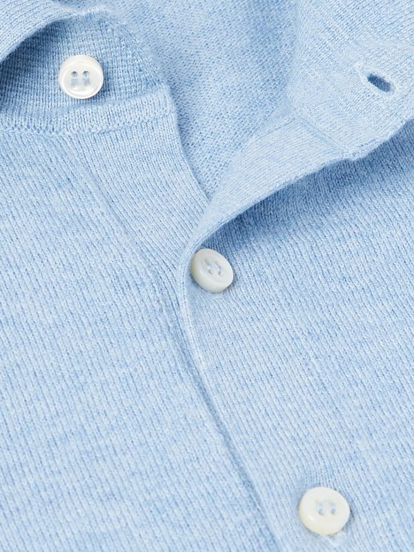 Slim-Fit Cotton and Cashmere-Blend Polo Shirt - CU