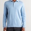 Slim-Fit Cotton and Cashmere-Blend Polo Shirt - FR