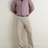 Gingham Cotton-Poplin Shirt - OU Gingham Cotton-Poplin Shirt - OU