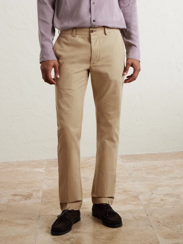 Straight-Leg Garment-Dyed Cotton-Twill Trousers - FR Straight-Leg Garment-Dyed Cotton-Twill Trousers - FR